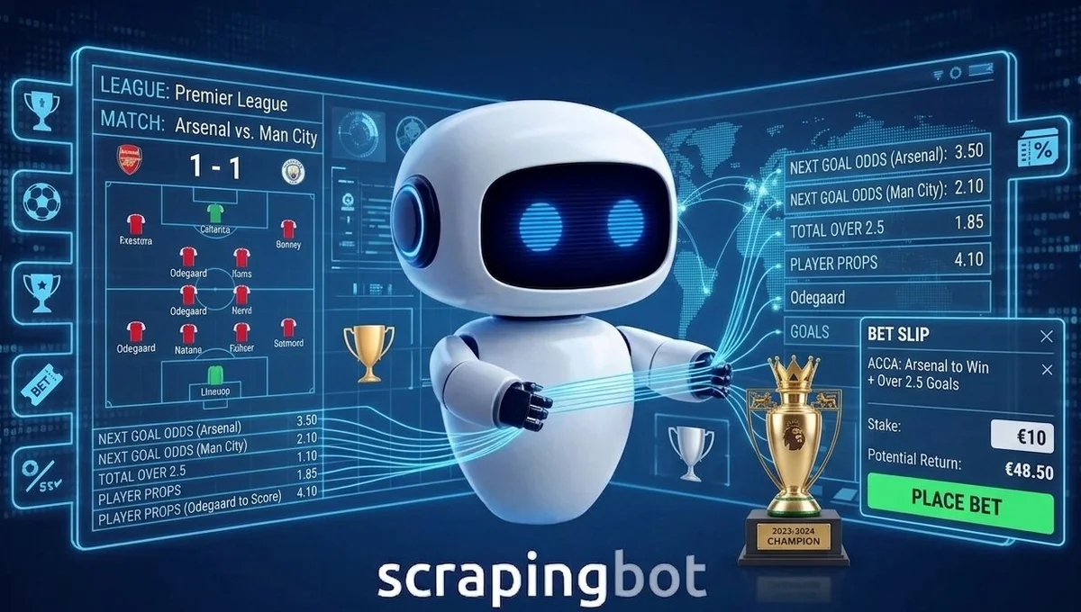 Sports betting scraping API — Scraping-bot.io collecting