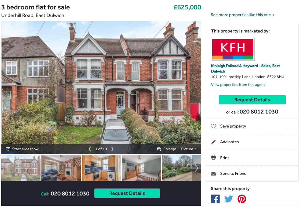 Rightmove listing of a house to buy - ScrapingBot Case Study